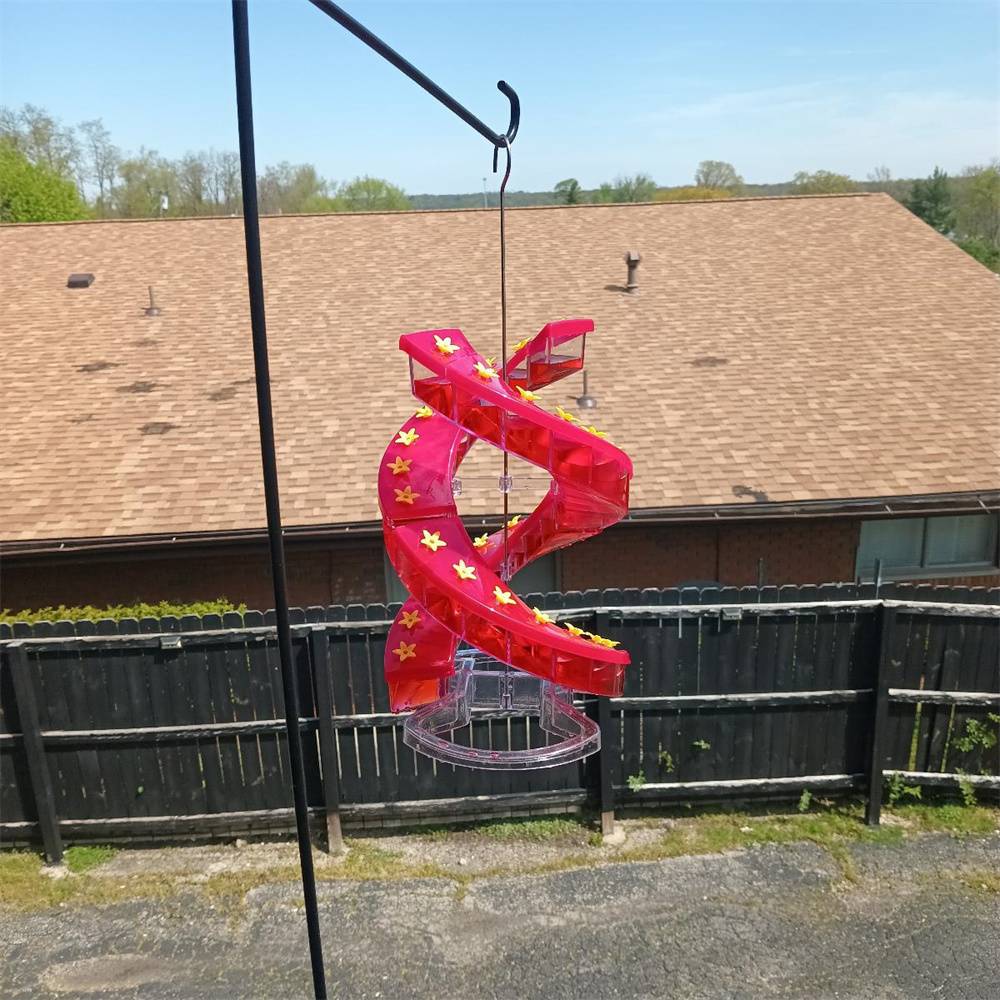 IntiMeg - Mangeoire à oiseaux à suspendre facile à nettoyer et étanche pour décoration de jardin IntiMeg - Image 3