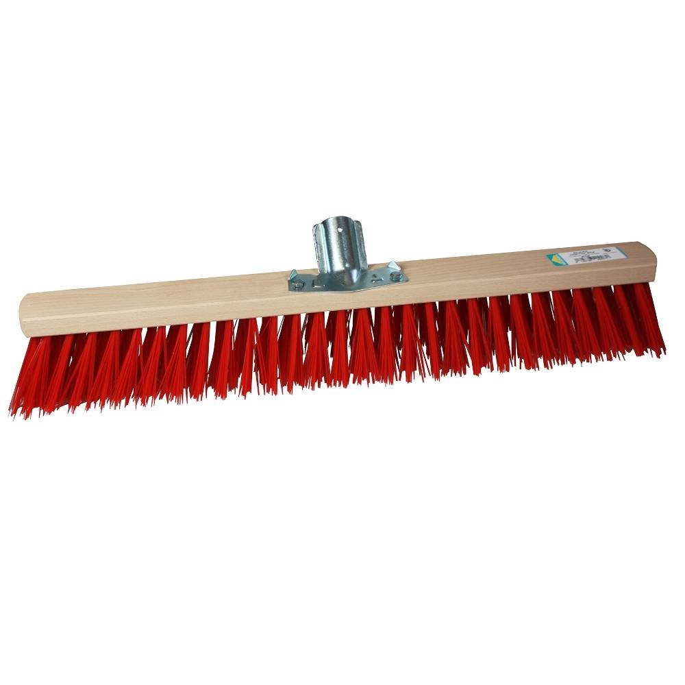 Sans Marque - Balai cantonnier 60 cm fibres PVC rigides atelier garage - Image 1