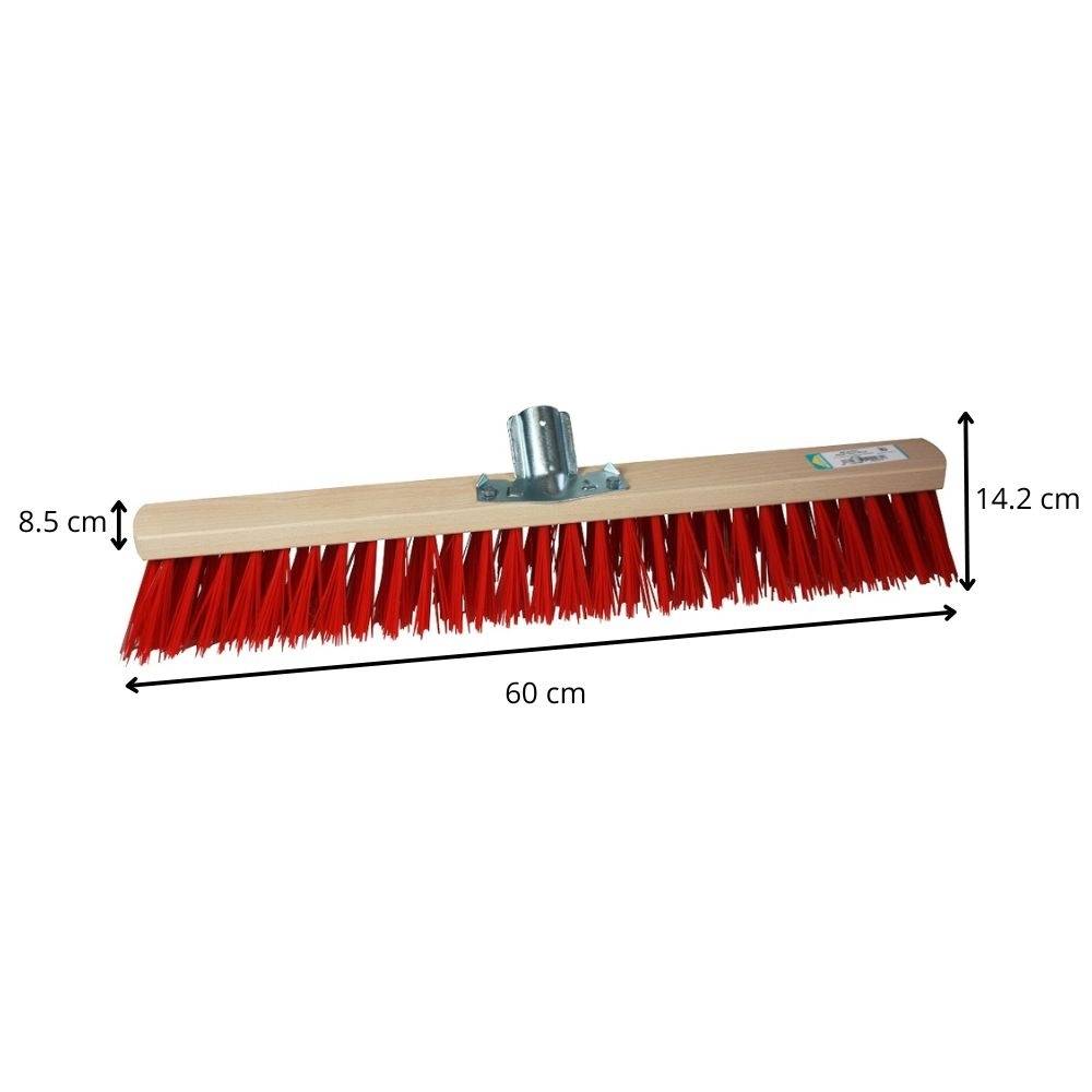 Sans Marque - Balai cantonnier 60 cm fibres PVC rigides atelier garage - Image 2