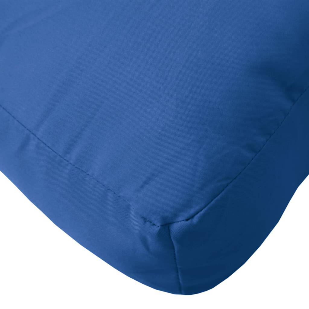 Coussin de palette bleu 58x58x10 cm tissu Maison Chic - Image 6