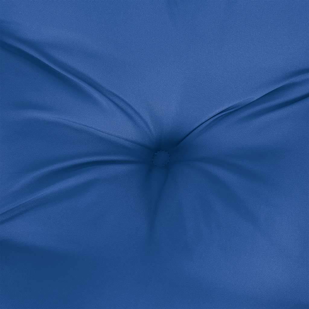Coussin de palette bleu 58x58x10 cm tissu Maison Chic - Image 5