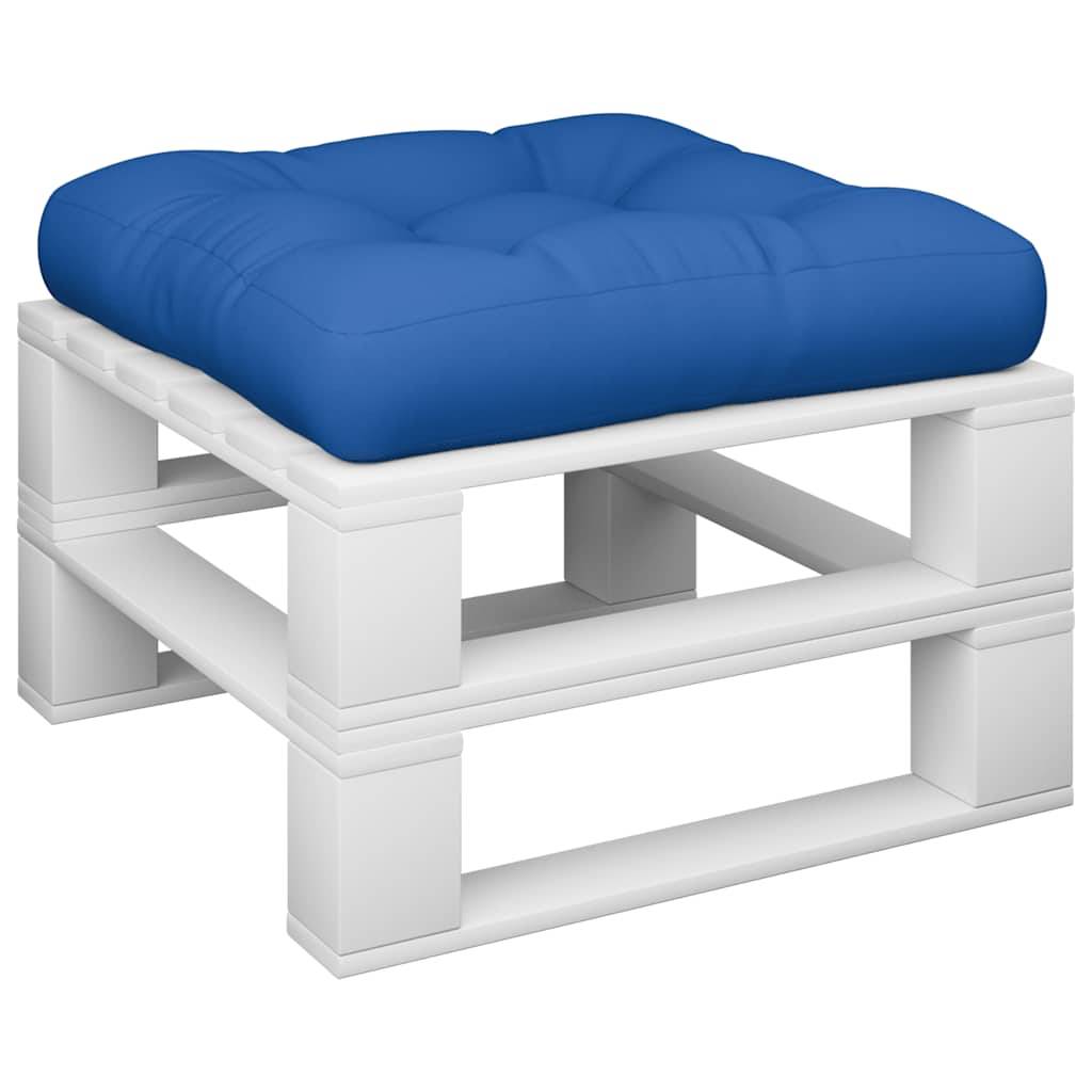 Coussin de palette bleu 58x58x10 cm tissu Maison Chic - Image 3