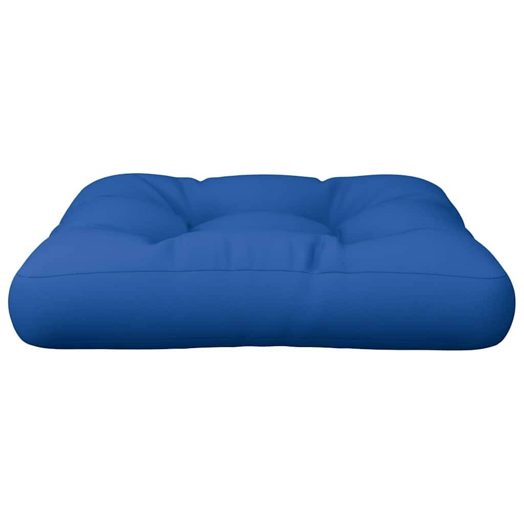 Coussin de palette bleu 58x58x10 cm tissu Maison Chic - Image 4