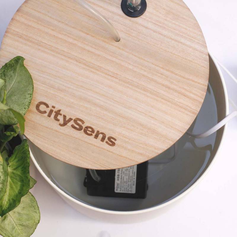 Système d'irrigation automatique par goutte-à-goutte CitySens avec réservoir blanc - Image 2