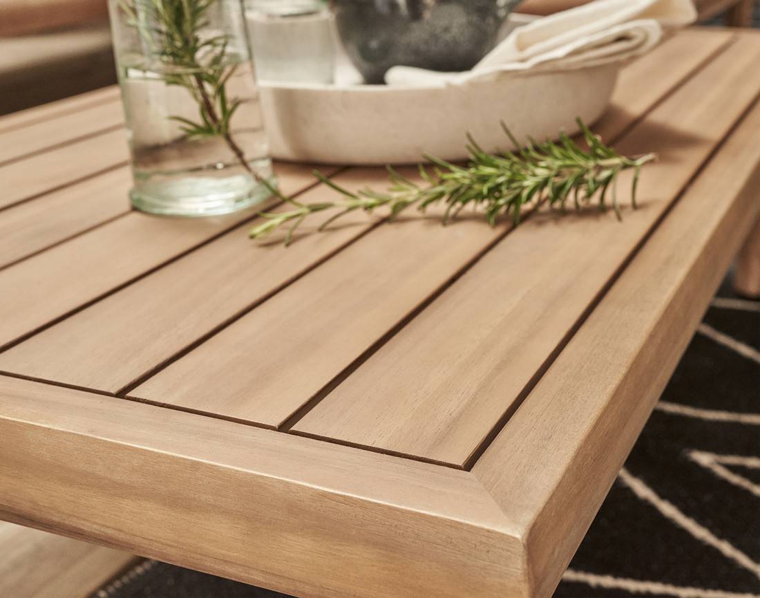 Papeete - salon bas de jardin 4 places + table - en bois d'acacia FSC  100% - Best Mobilier - Image 6