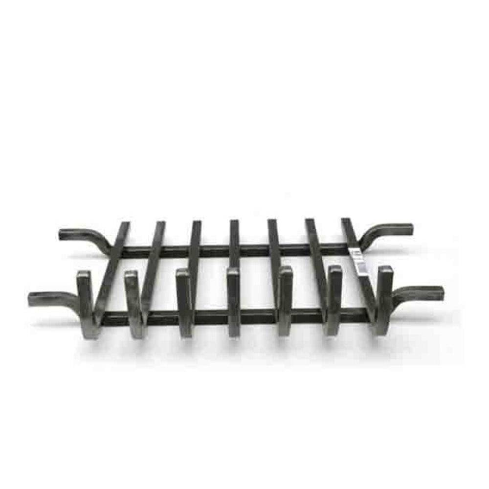Grille foyère cheminée Forge de Rodez 56,5 x 35 cm face avant relevé
