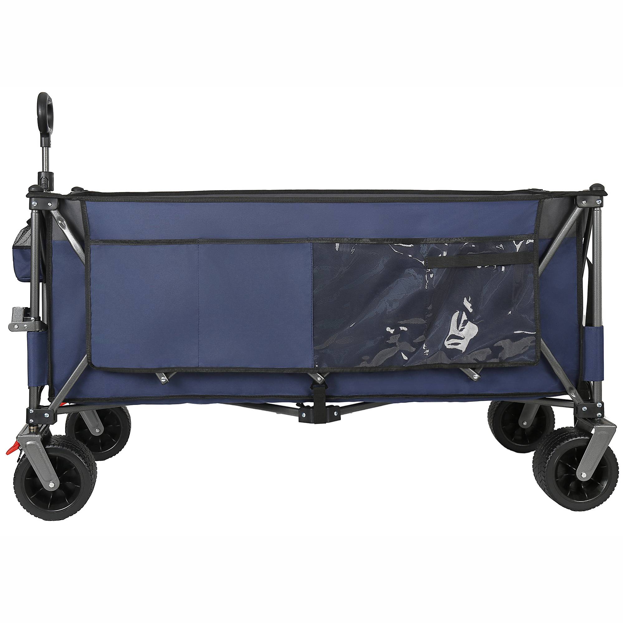 ComfortXL - Chariot pliable XXL acier tout-terrain jardin camping 300 L charge statique 250 kg bleu gris - ComfortXL Outdoor Living - Image 6