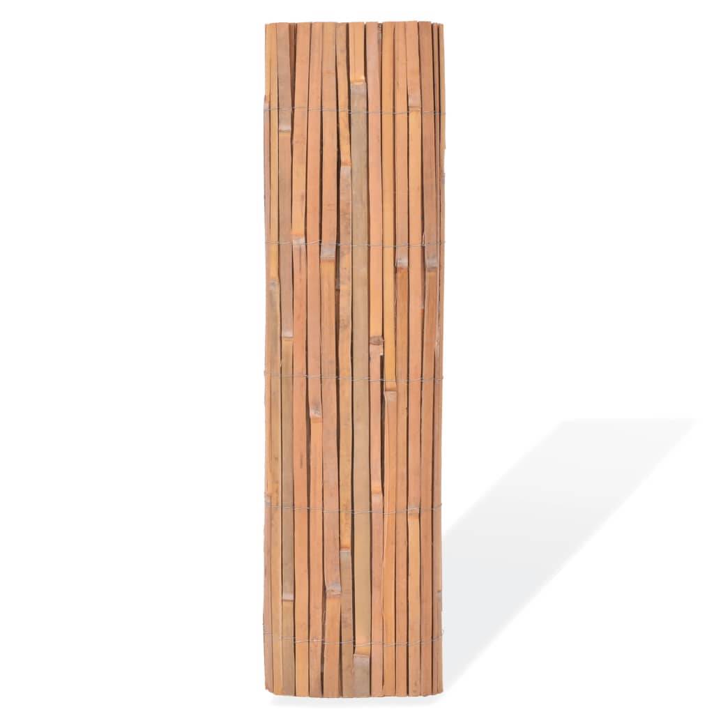 Clôture de jardin - Barrière de jardin - Palissade en bambou 100 x 400 cm - MEUBLE PRO - Image 3