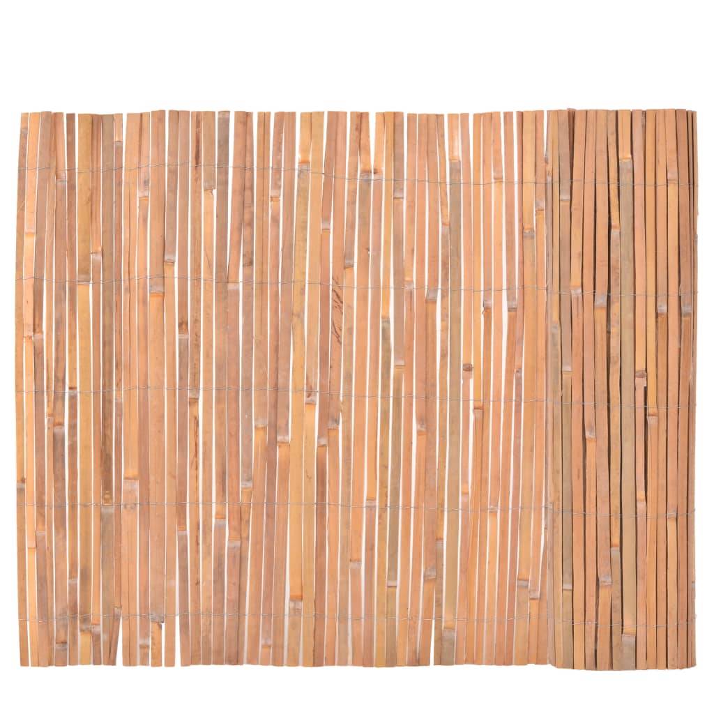 Clôture de jardin - Barrière de jardin - Palissade en bambou 100 x 400 cm - MEUBLE PRO - Image 1