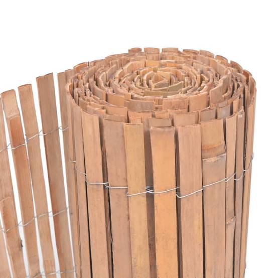 Clôture de jardin - Barrière de jardin - Palissade en bambou 100 x 400 cm - MEUBLE PRO - Image 5