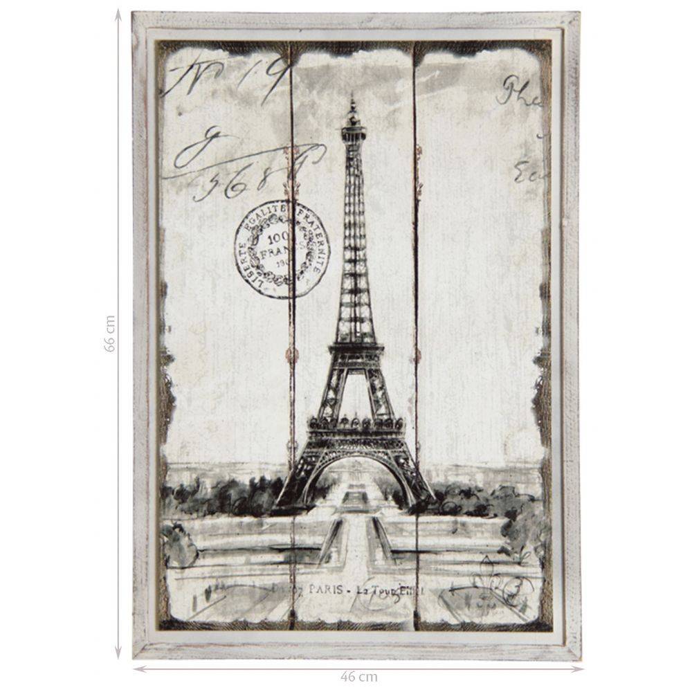 Aubry Gaspard - Tableau en bois Paris Tour Eiffel - Image 3