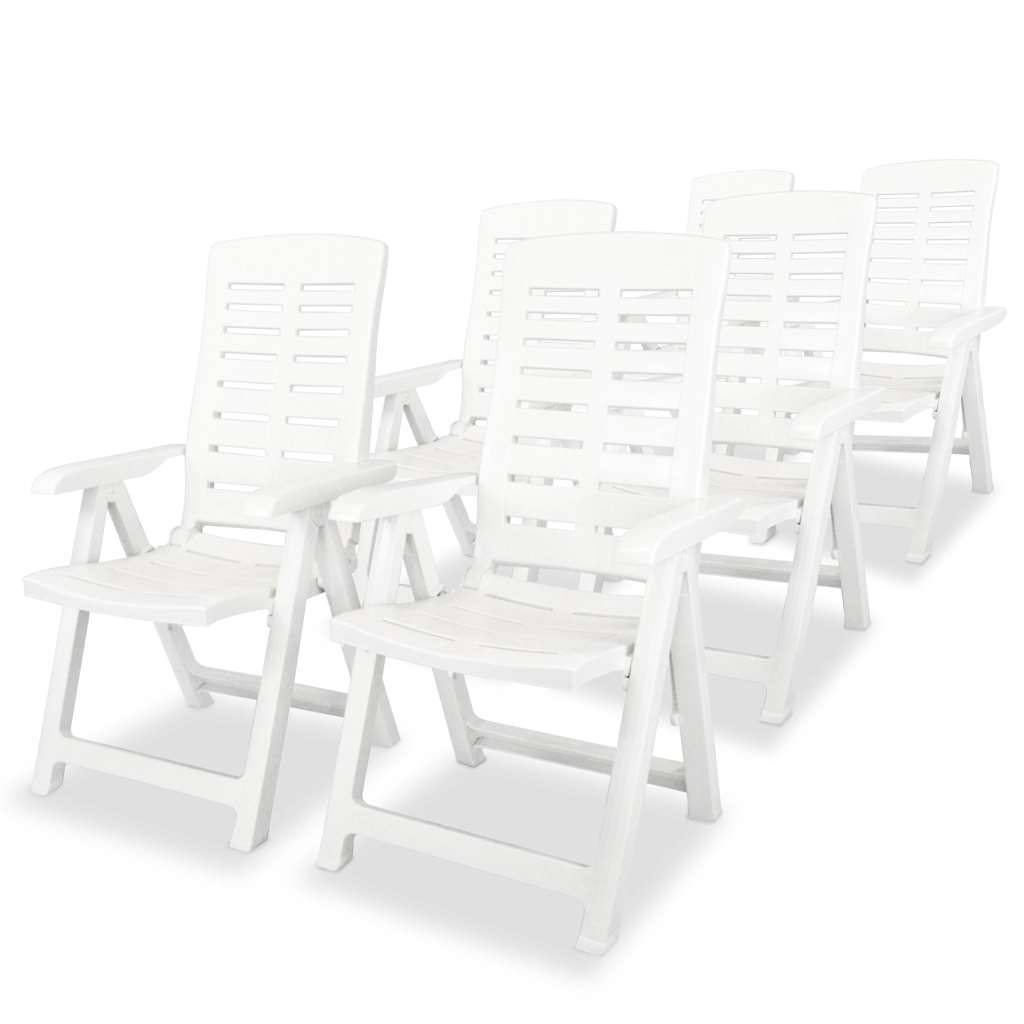 Prolenta Premium - Chaises de jardin plastique blanc 60 x 61 x 108 cm - Prolenta premium p3240.7 - Image 1