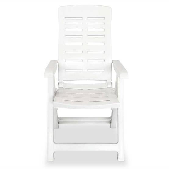 Prolenta Premium - Chaises de jardin plastique blanc 60 x 61 x 108 cm - Prolenta premium p3240.7 - Image 3