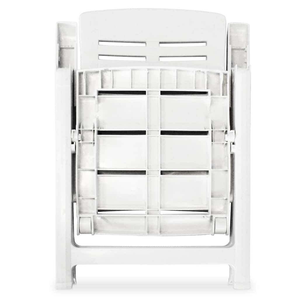 Prolenta Premium - Chaises de jardin plastique blanc  60 x 61 x 108 cm  - Prolenta premium p3240.7 - Image 7