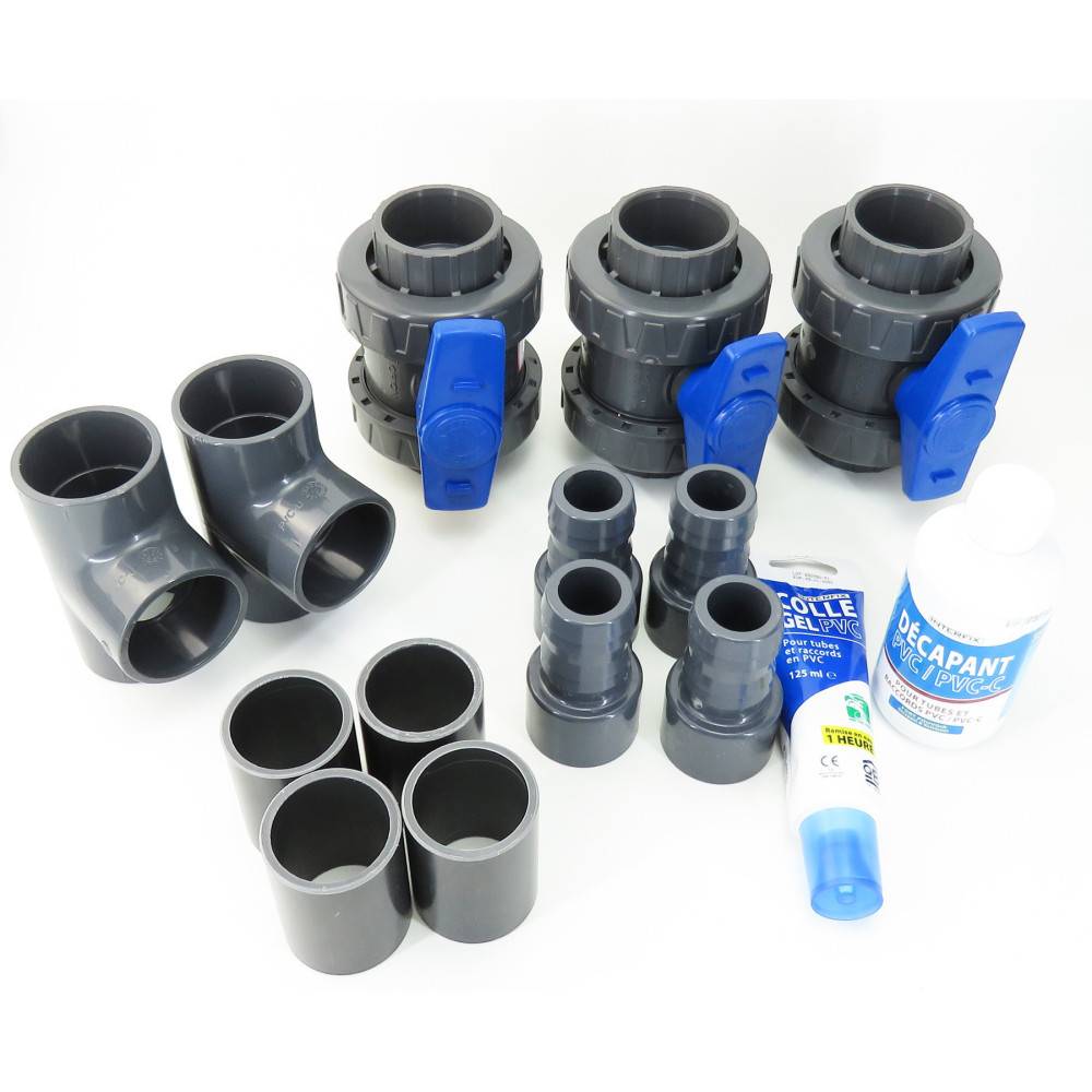 Kit by pass en ø 38 mm - colle et décapant en plus pour piscine. - Image 4
