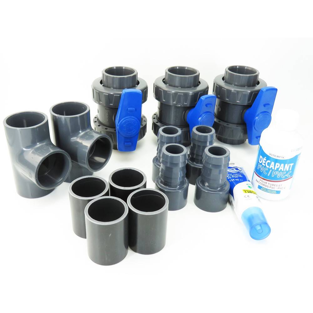 Kit by pass en ø 38 mm - colle et décapant en plus pour piscine. - Image 5