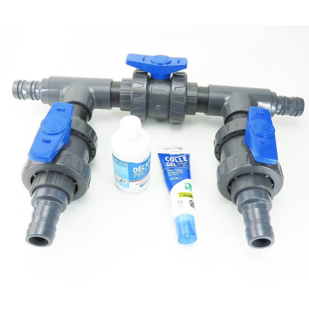Kit by pass en ø 38 mm - colle et décapant en plus pour piscine. - Image 1