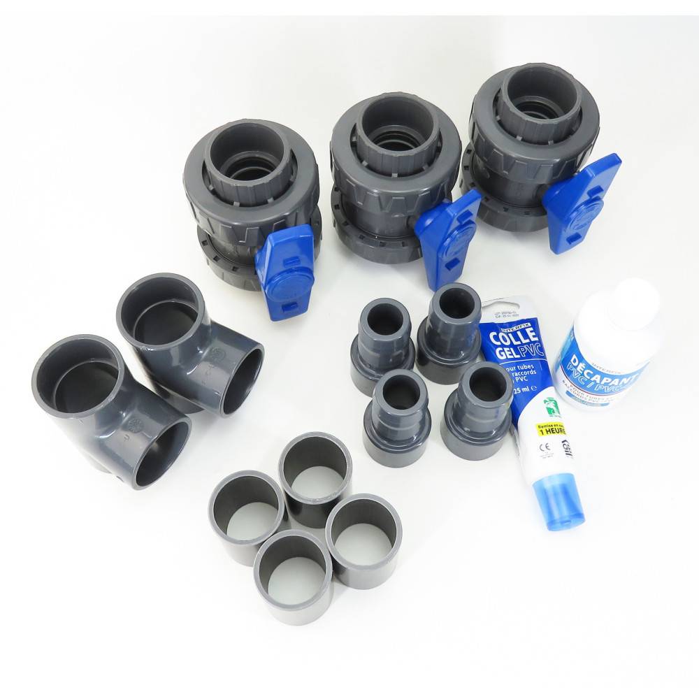 Kit by pass en ø 38 mm - colle et décapant en plus pour piscine. - Image 3