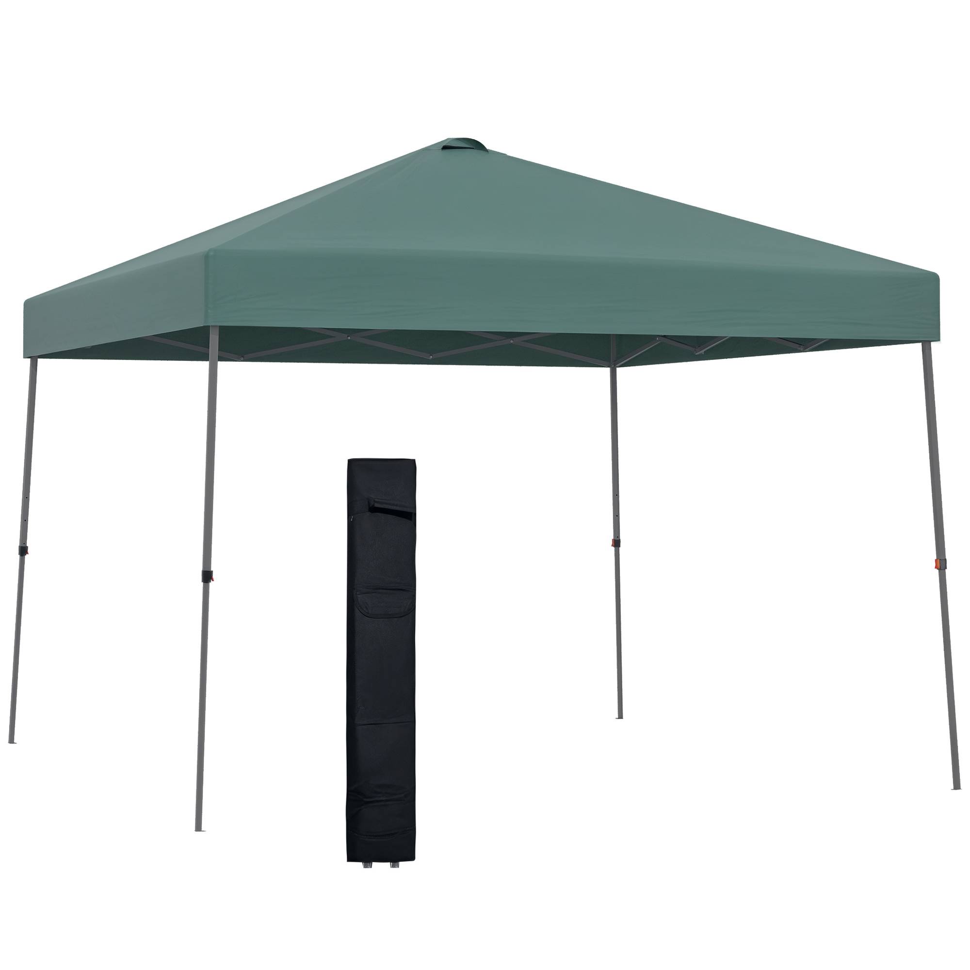 ComfortXL - Tonnelle pliante acier avec toit Oxford pour jardin fêtes camping 3 x 3 m verte - ComfortXL Outdoor Living - Image 1