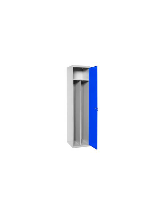 Casier-armoire Simonlocker Prof.dism.single-div 1/1 400 Ini Gr/bl Gris/bleu 1800x400x500 - Simonrack
