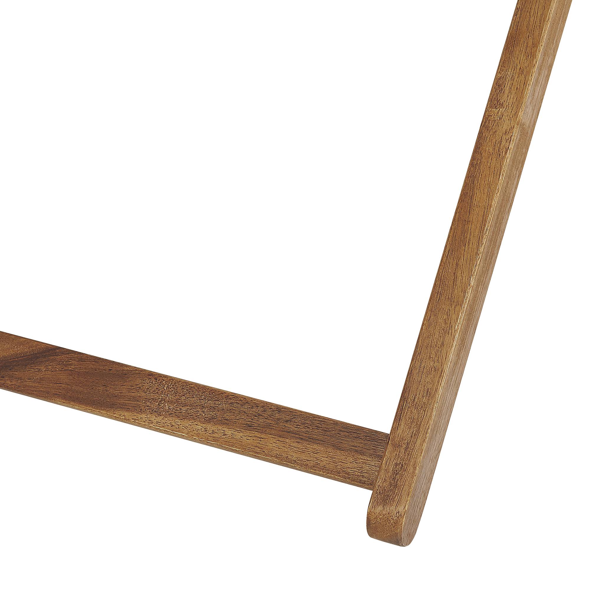 Beliani - 2 Transats Chaises Chiliennes Pliantes et Réglables en Bois d'Acacia Clair et Tissu Vert avec Toiles de Remplacement - Image 8