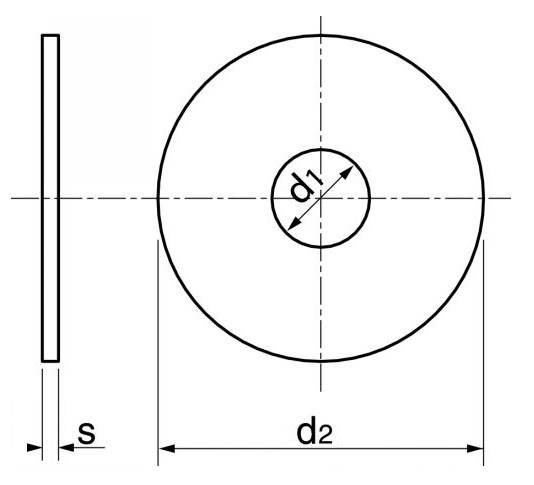 Boîte 100 rondelles plates extra-larges type LL inox A2 ACTON - Ø 12 mm - 6250712 - Image 2