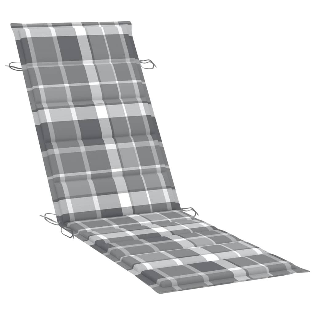 Helloshop26 - Transat chaise longue bain de soleil lit de jardin terrasse meuble d'extérieur à bascule avec coussin bois de teck solide - Image 8