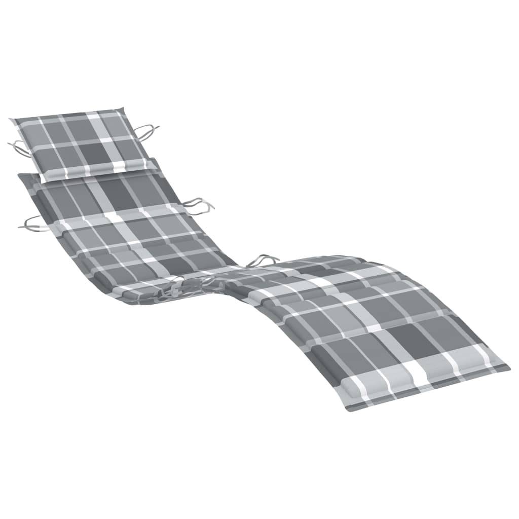 Helloshop26 - Transat chaise longue bain de soleil lit de jardin terrasse meuble d'extérieur à bascule avec coussin bois de teck solide - Image 7