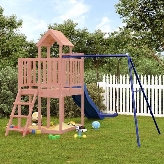 Aire de jeux d'extérieur - Jeu Plein air enfant bois massif de douglas rj46 - Image 2