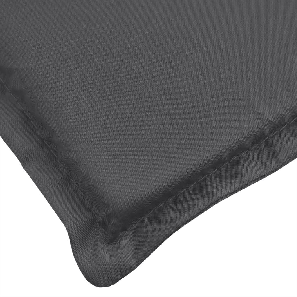 Coussin Bain de soleil | Coussin de chaise longue anthracite mélangé 200x50x4 cm tissu Maison Chic - Image 6