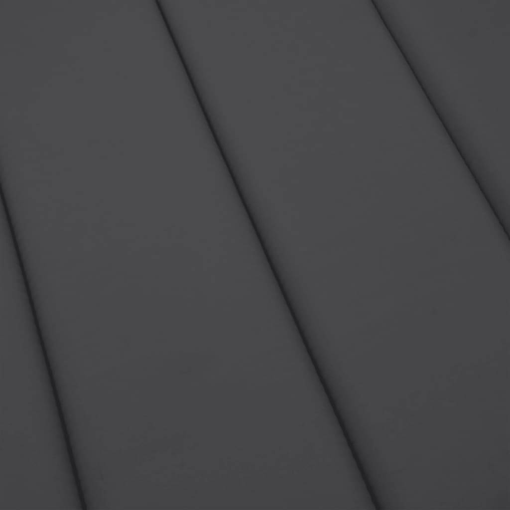 Coussin Bain de soleil | Coussin de chaise longue anthracite mélangé 200x50x4 cm tissu Maison Chic - Image 7