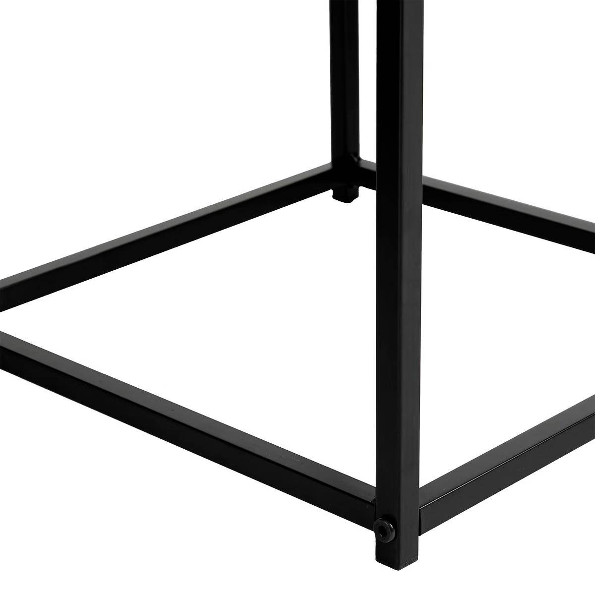 Lot de 2 Tables d'Appoint Gigognes "Jones" 40cm Noir - Image 4