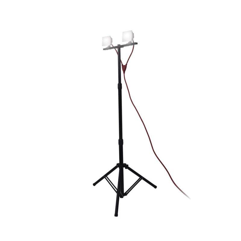 Xanlite - Projecteur de Chantier LED sur Pied, Filaire, x2 Projecteurs 20 W, 2800 Lumens - PR20W2T - Image 6