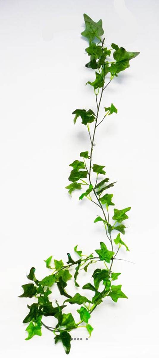Artificielles - Guirlande de lierre artificiel L190 cm 80 grandes feuilles Vert - couleur: Vert