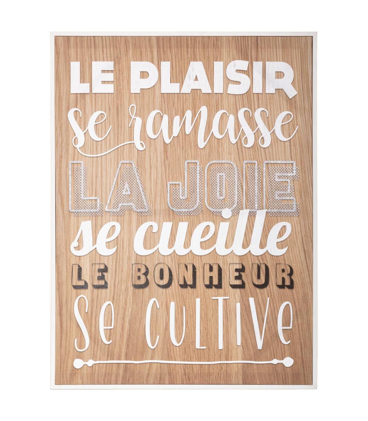 Tableau Toile murale encadrée imprimée Citations 58 x 78 cm - Image 1