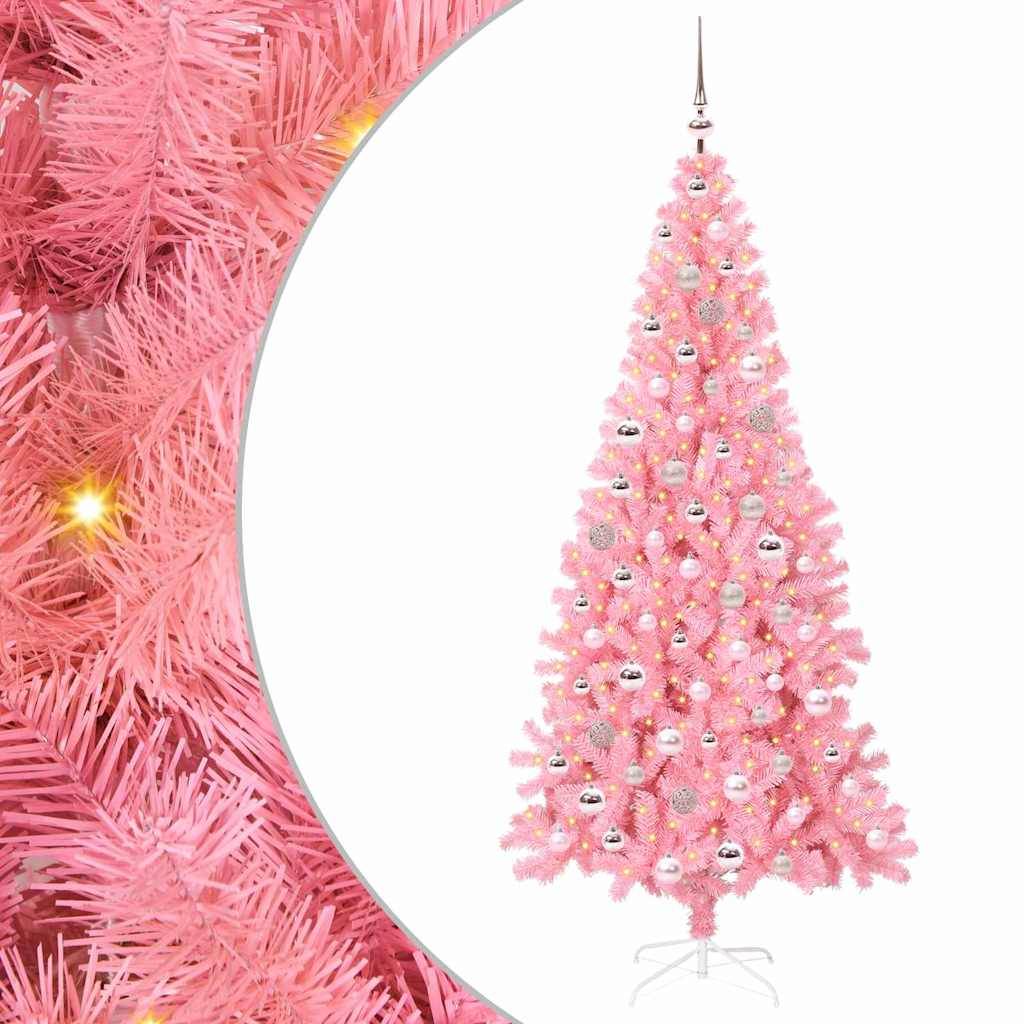 Vidaxl - Sapin de Noël Rose 210 cm PVC vidaXL 3396440 - Image 2