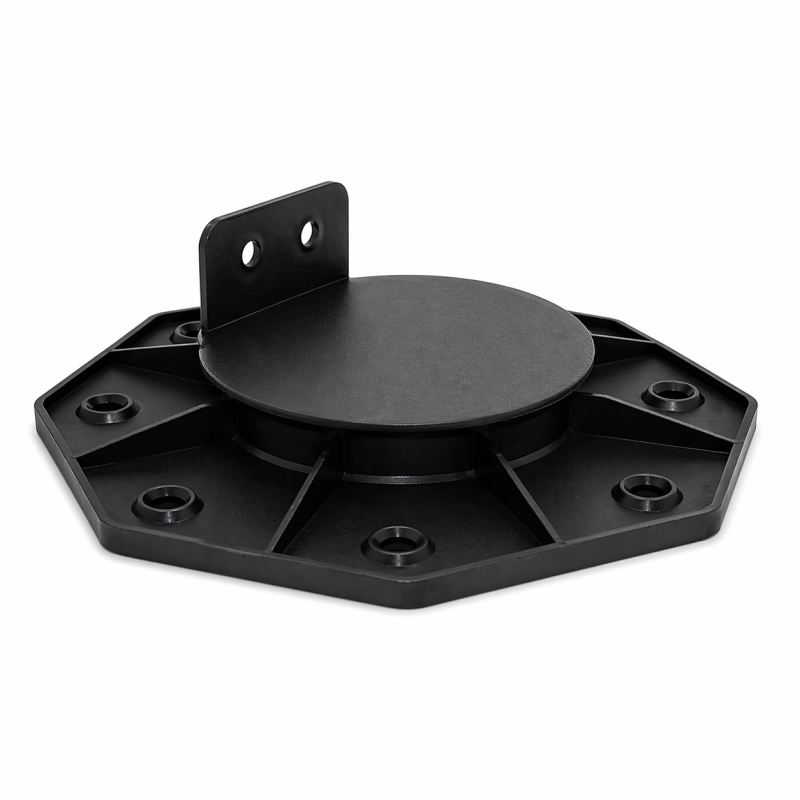 Plot réglable 18 à 30 mm pour terrasse bois et composite - support lambourde extérieur, pose facile - Coloris - Noir - Image 4