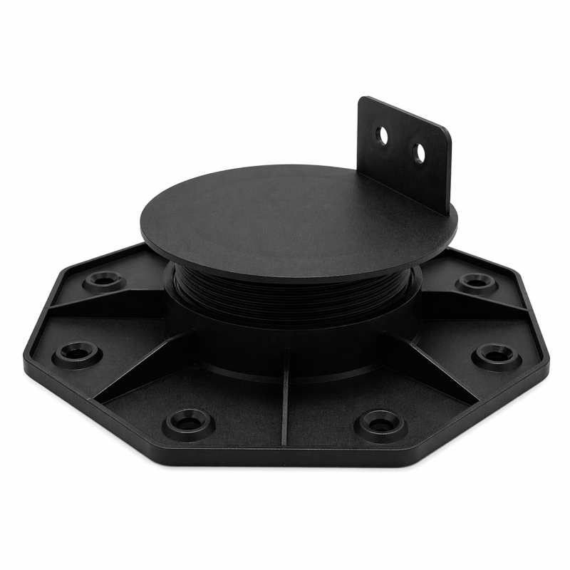 Plot réglable 18 à 30 mm pour terrasse bois et composite - support lambourde extérieur, pose facile - Coloris - Noir - Image 3