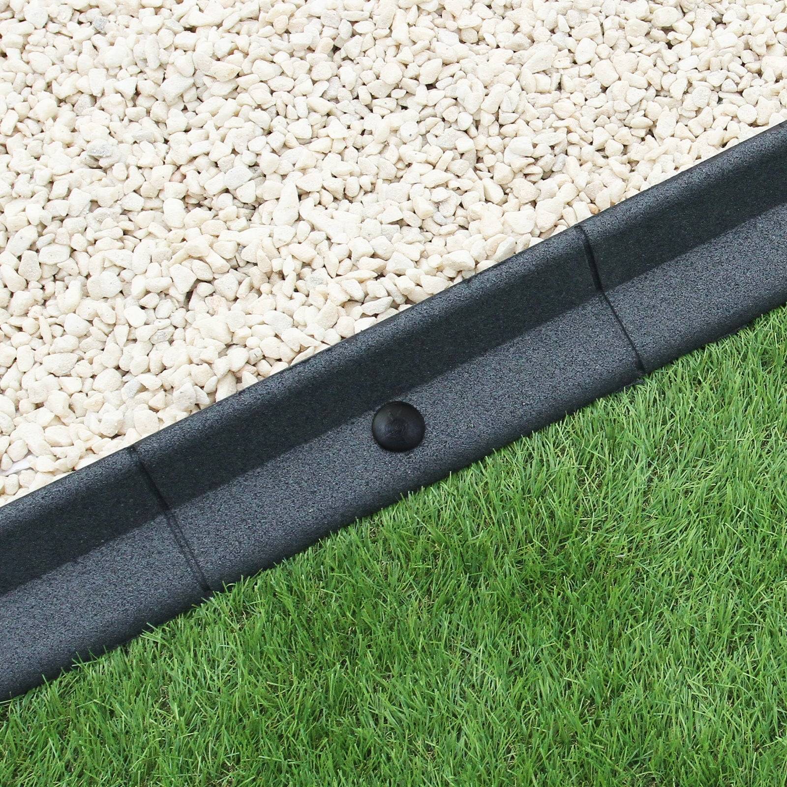 Monstershop - Bordures de Pelouse Flexibles 1.2m Gris x 24 - Image 2