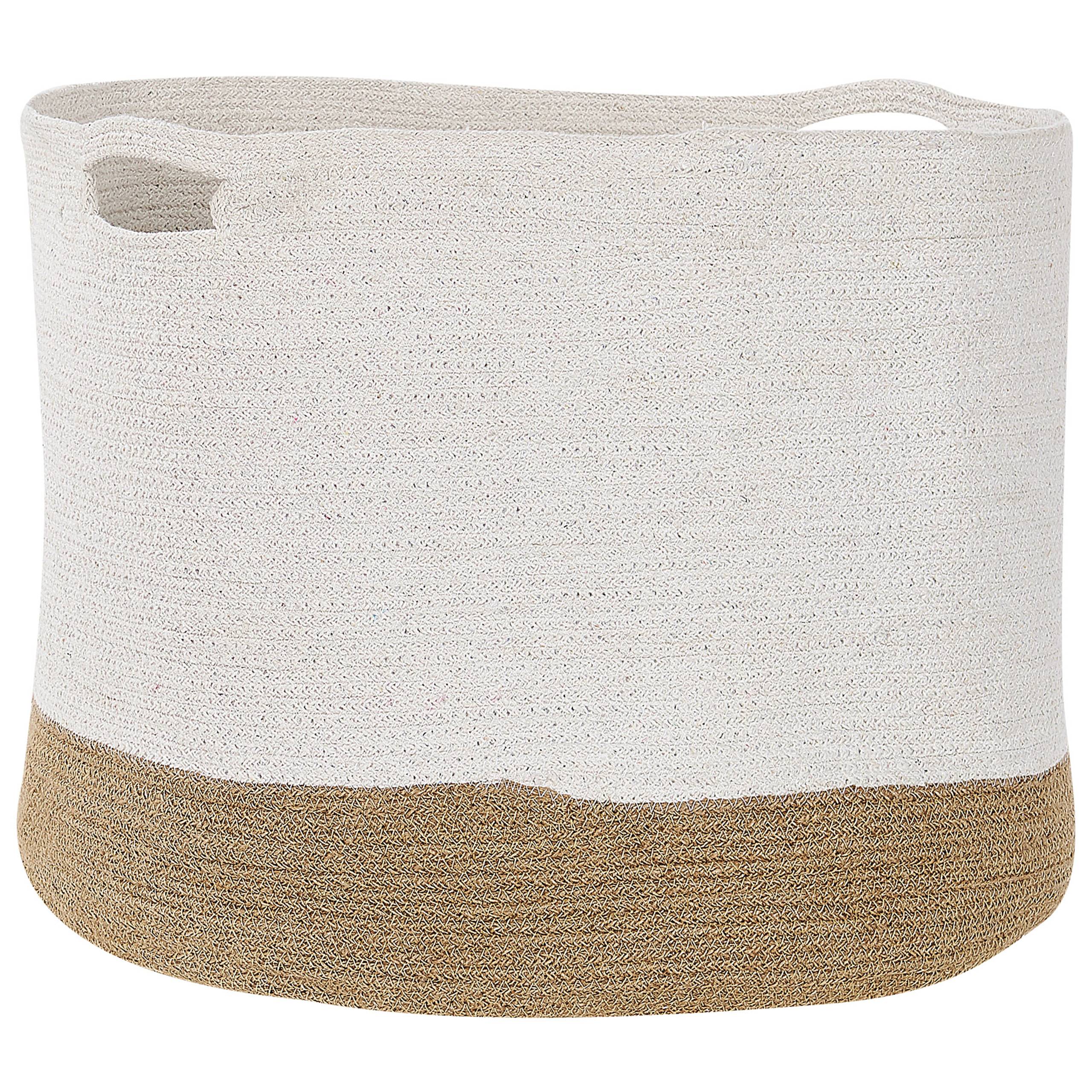 Beliani - Corbeille Coton Blanc KAHAN - 51x51x42- Beliani - Image 5