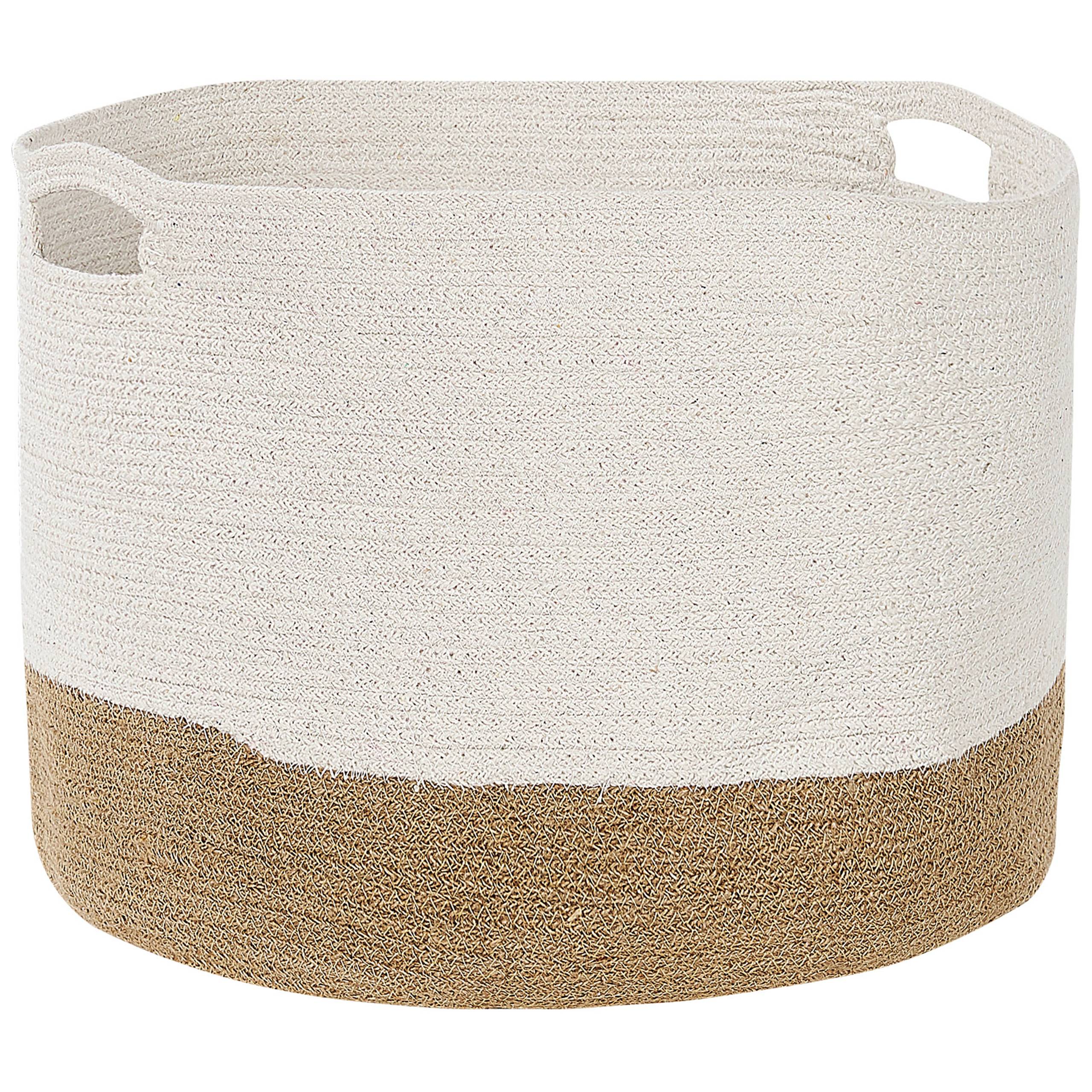Beliani - Corbeille Coton Blanc KAHAN - 51x51x42- Beliani - Image 4