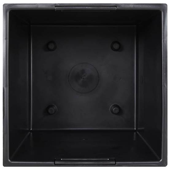 Jardinière polypropylène aspect rotin marron 32 x 32 x 32.5 cm - PANGIVO - Image 5