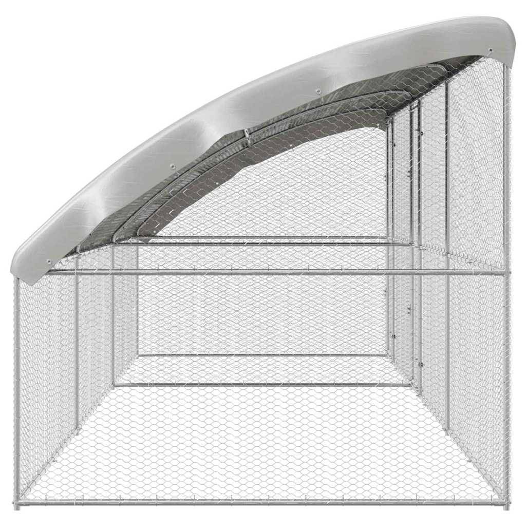Parc à Volailles 12 m² avec Toit Anti-Pluie, Volière de Jardin en Acier – ComfortXL Outdoor Living - Image 5