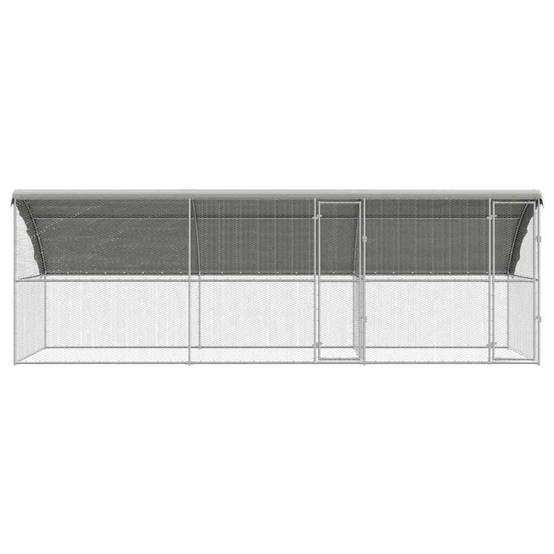 Parc à Volailles 12 m² avec Toit Anti-Pluie, Volière de Jardin en Acier – ComfortXL Outdoor Living - Image 4