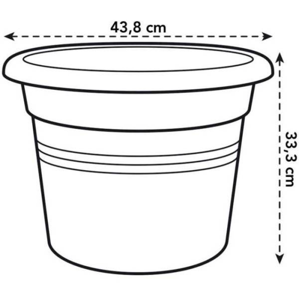 Elho - Pot De Fleurs Rond Green Basics - Plastique - ø45 - Terre Cuite Doux - Image 4