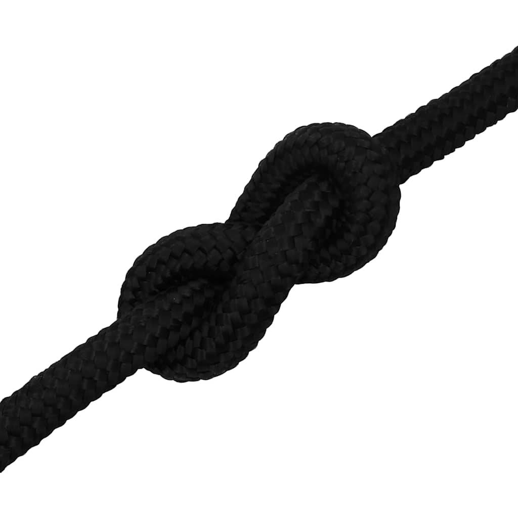 Corde de travail Noir 25 mm 50 m Polyester Maison Chic - Image 5