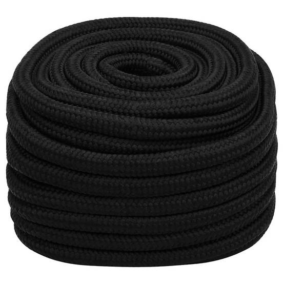 Corde de travail Noir 25 mm 50 m Polyester Maison Chic - Image 1