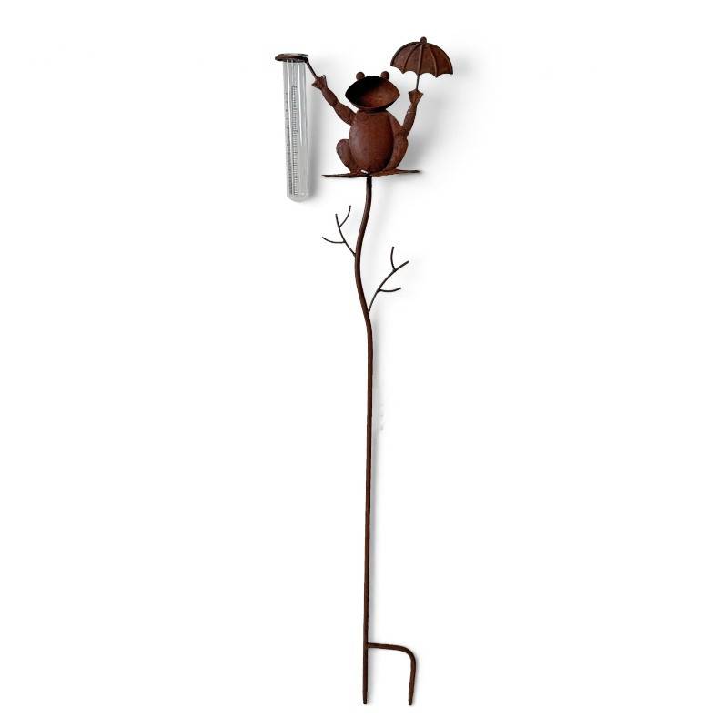 La Grande Prairie - Pluviomètre grenouille parapluie 22x12x100cm - Image 2