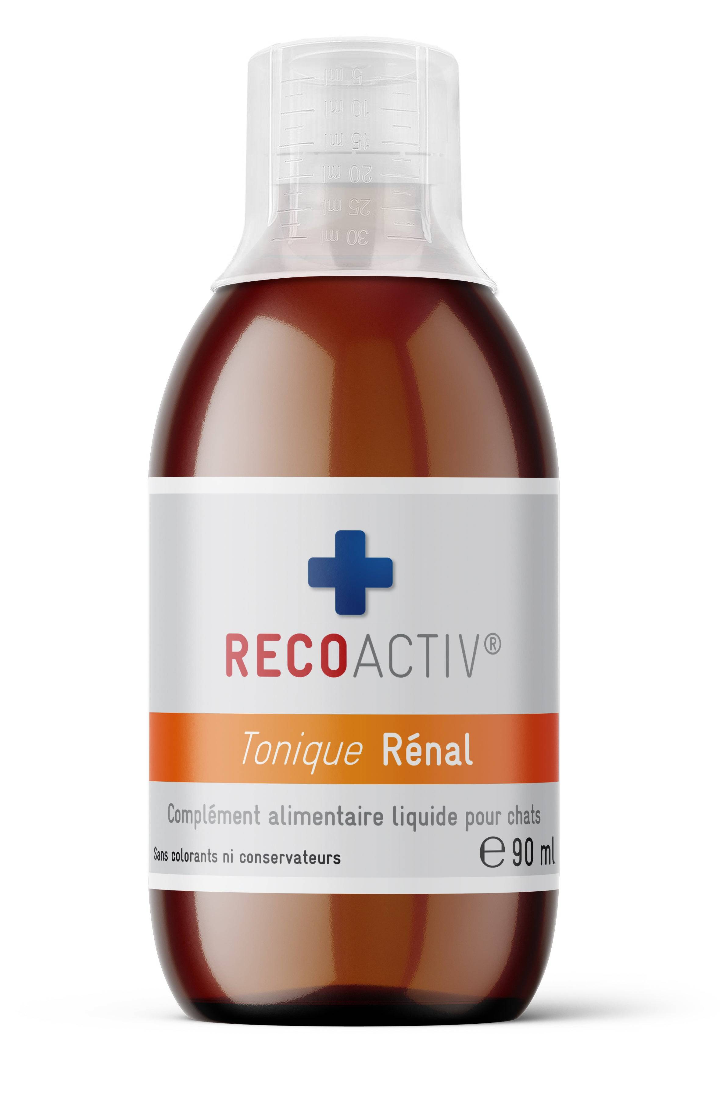 Rénal Tonique pour chats, 3 x 90 ml, en cas de troubles de la fonction rénale, en convalescence, prophylaxie, stimule l'appétit - RECOACTIV® - Image 3