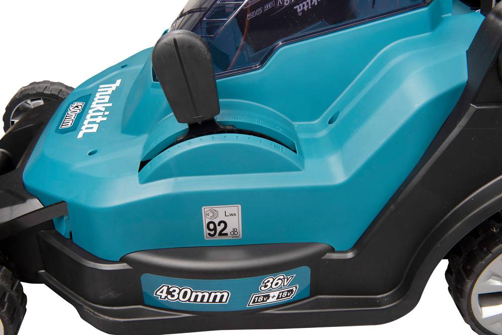Tondeuse sans fil Makita DLM432Z 36 V – coupe 43 cm, bac 50 L, mulching optionnel – Makita - Image 3